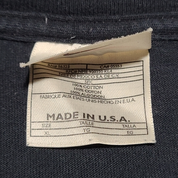VTG Nike Big Center Swoosh Tee USA MADE - Picture 2 of 2